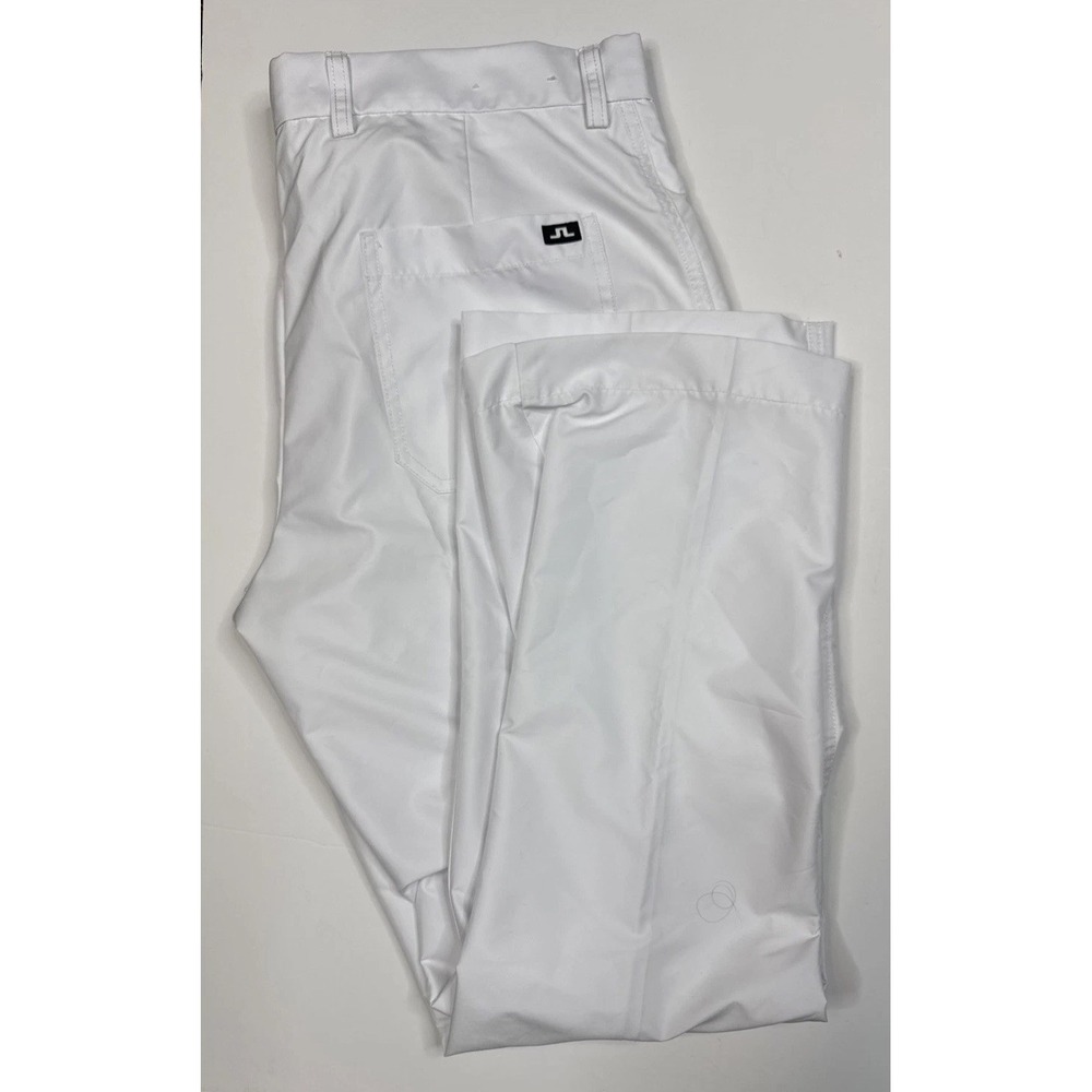J.Lindeberg White‎ Golf Pants Mens 34x31 Regular Fit Performance Golf